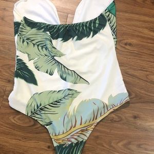 One piece. Strapless